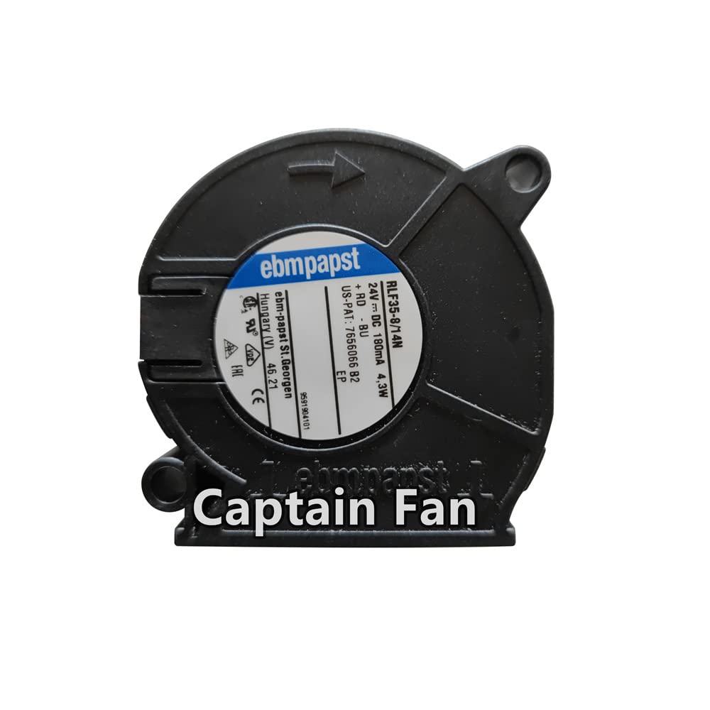 Ebm Papst RLF35-8/14N 24V 18mA Centrifugal Blower Fan 2-Wire 51mm x 2.01in x 0.59in Desktop Compatible Fan
