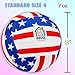 In The House Soft Indoor Volleyball for Boys & Girls (Ages 3+) – Realistic Feel - Training Ball for Indoor Play - Bring VBall Practice Home - Great Gift for any Volleyball Player (Stars & Stripes)