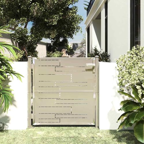 vidaXL Gartentor 100x100 cm Edelstahl