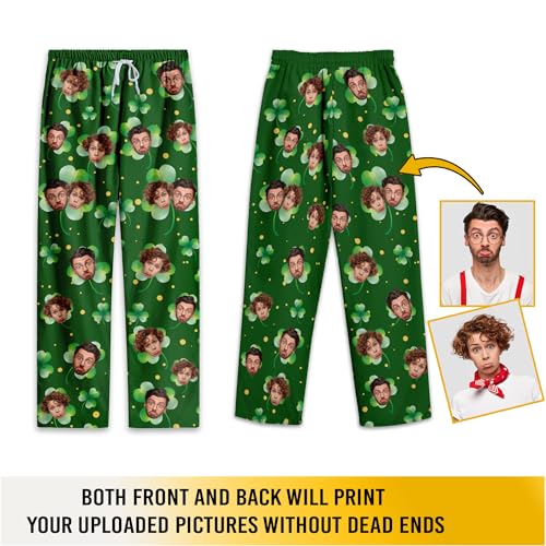 St Patricks Day Pajama Pants, Pajamas Pants For Men Women, Custom Pajamas With Photo, Matching Pajamas For Couples2
