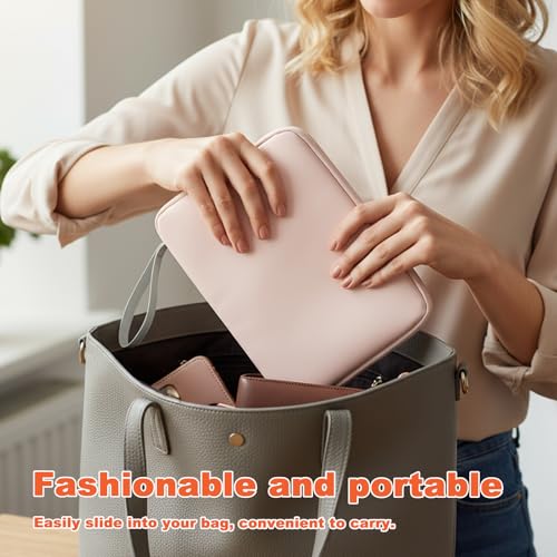 Funda Tablet Impermeable, 12-13 Pulgadas Bolsa Protectora Acolchada Resistente a Golpes y Agua, Estuche Multifuncional Universal para i-P-a-d y Tablets con Bolsillos para Accesorios - imagen 4