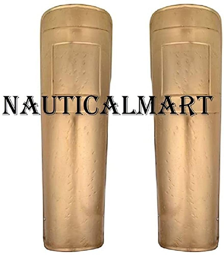 NauticalMart 300 Movie Spartan Brass Leg Guard