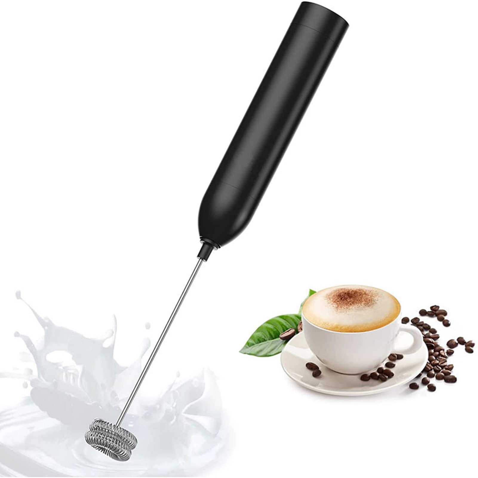 Electric Milk Frother Handheld Stainless Steel ABS Multifunction Portable Mini Milk Foamer for Kitchen High Speed Motor Ergonomic Handle Durable Simple Operation for Coffee