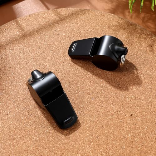 2 silbatos metálicos con sonido fuerte para entrenadores miniatura 5