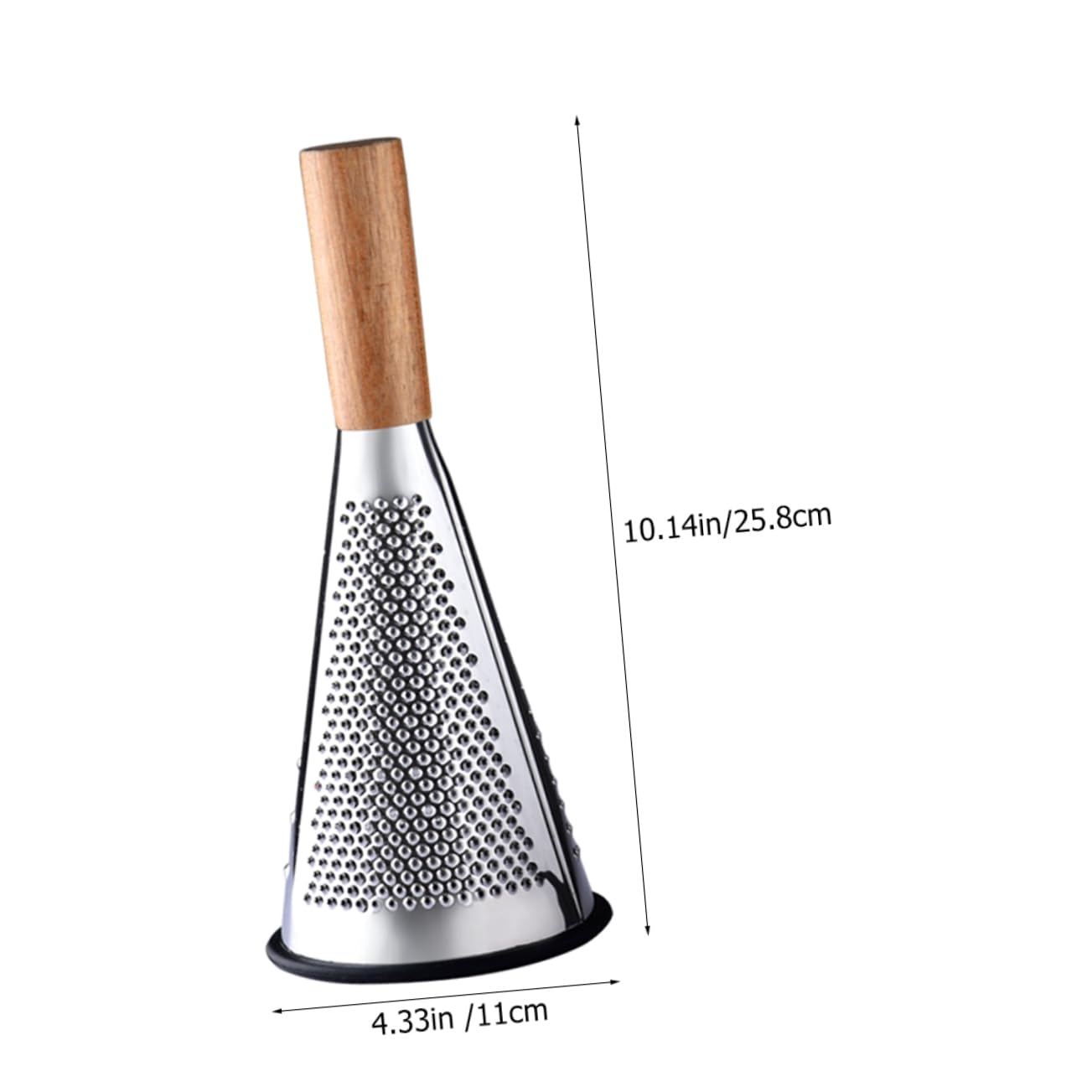 PRETYZOOM Vertical Stainless Steel Cheese Grater Cone Shaped Multipurpose Grater for Efficient Shredding of Cheese and More Kitchen Gadget for Home Restaurant Use