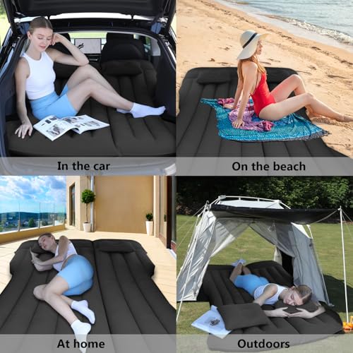 Handzee Car Air Mattress Compatible with Tesla Model Y, Inflatable Bed, Bed for Car Sleeping, Foldable Mattress for Trunk/Rear Seat, Air Bed for Sleep Camping Travel (Dark Black) by Handzee - Image 8