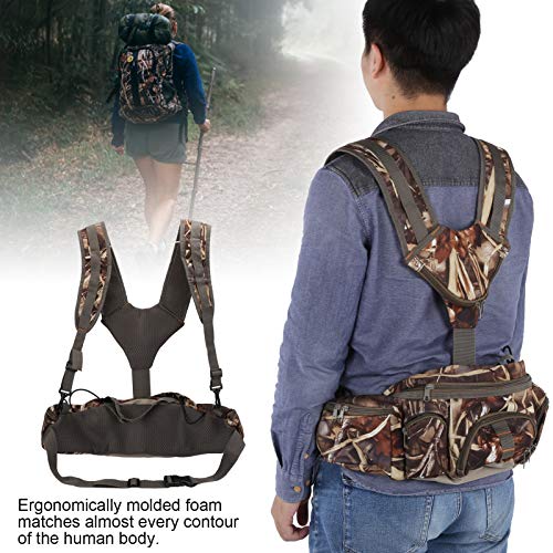 Bolsa de ombro para acampamento, mochila leve para caminhadas ao ar livre, caça flexível para acampa