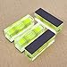 SIZIKJXGHWYI 2Pcs Square Bubble Spirit Levels with Magnetic Base 52x20x15mm Three Line Bubble Level Measuring Layout Tools Levels
