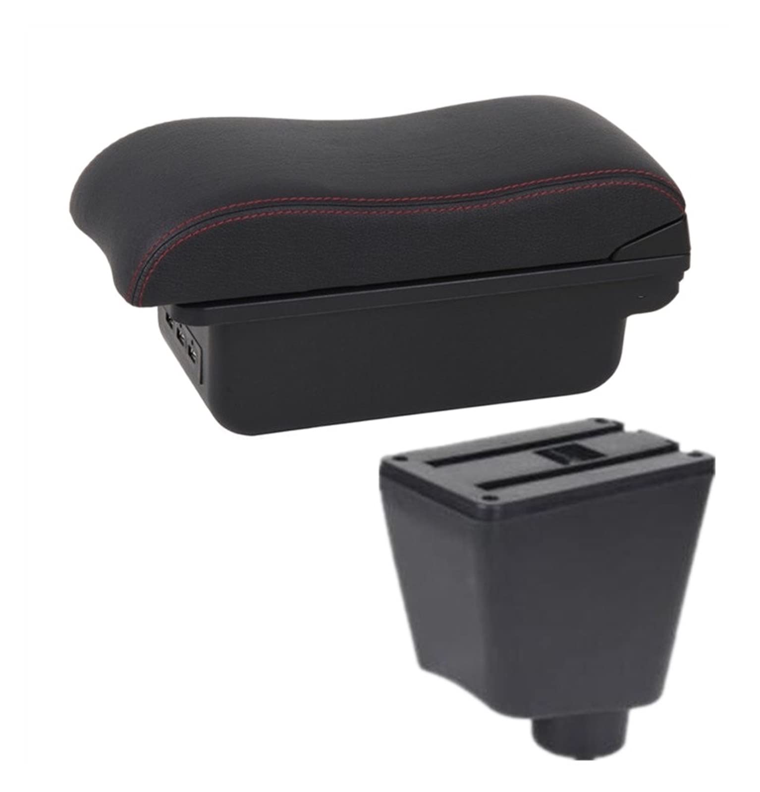 For Renault For Captur For Clio 4 Car Armrest Box Car Accessories Storage Box Holder Ashtray USB 2015-2018(B1 3 USB)