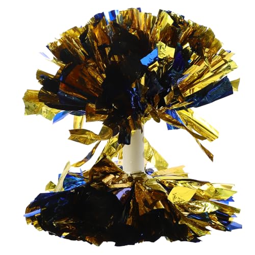 Balacoo Cheerleading Pom Poms Reusable and Handheld Flower Balls for Sports Events and Competitions Durable and Glossy Cheer Props for Dance Squads and Team Spirit