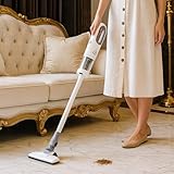 PESOMA Vacuum Cleaner for Home - Wet and Dry Suction Cleaner for Home, Handheld Vacuum Cleaner for Sofa, Clean Under Bed Stick & Upright 600 W 15KPA Suction Hepa Filter Extendable Handle Tool-8108A