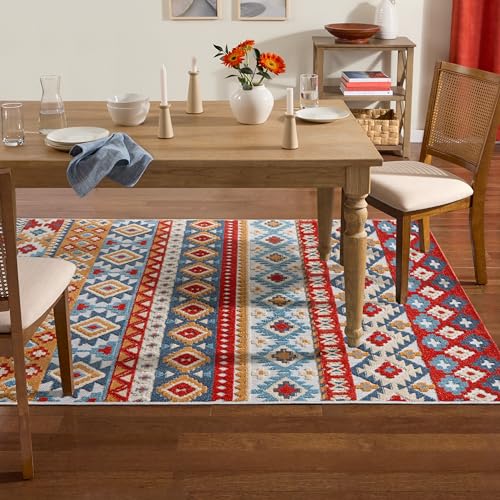 Towncountryeverydaydahliasouthwesternstripeindooroutdoorarearuguvfaderesistanthighlowpileredmutli710x102  Urban Country Home Decor Town country everyday dahlia southwestern stripe indoor outdoor area rug uv fade resistant high low pile redmutli 710×102  urban country home decor