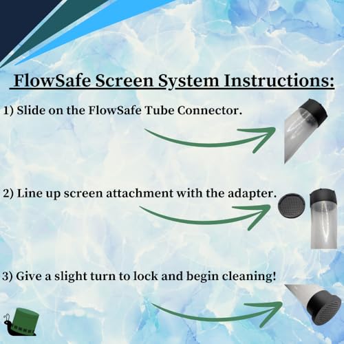 Image of FlowSafe Screen System - Python No Fill & Spill System Compatible - Protective Screens for Fry /Shrimp & SuperVac for Stubborn Waste
