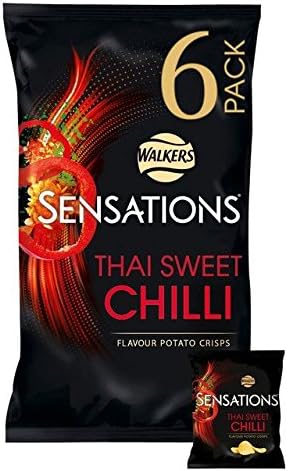 Thai Sweet Chilli Crisps 25g x - 6 per pack (0.33lbs)