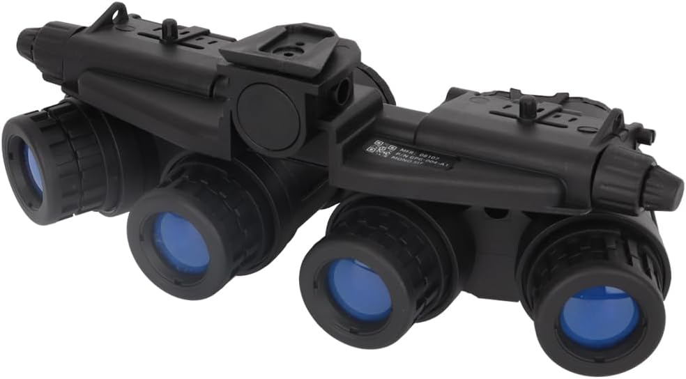 Tactical Night Vision Goggles Model GPNVG18 with Adjustable Helmet NVG Bracket Mount for Cosplay and Display, No Function (Black)