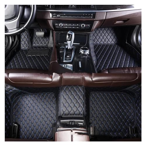 Tapis de voiture sur mesure haut de gamme Land Rover Discovery Sport finitions noir bleu