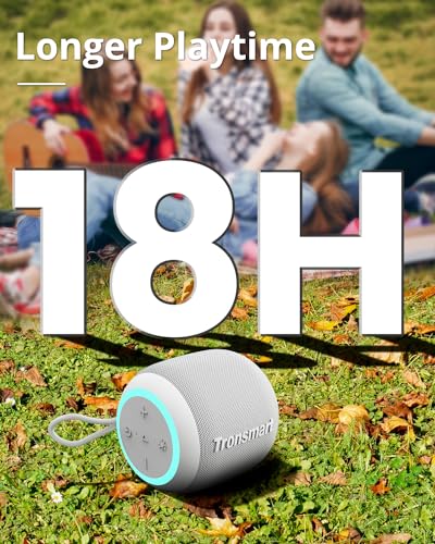 Miniatura 6 de Tronsmart T7 Mini Altavoz Portatil Bluetooth 5.3, 15w, 18 Horas De Reproducción, Sonido Stereo 360 , Resistente Al Agua Ipx7, Para El Hogar, Aire Libre, Viajes Gris