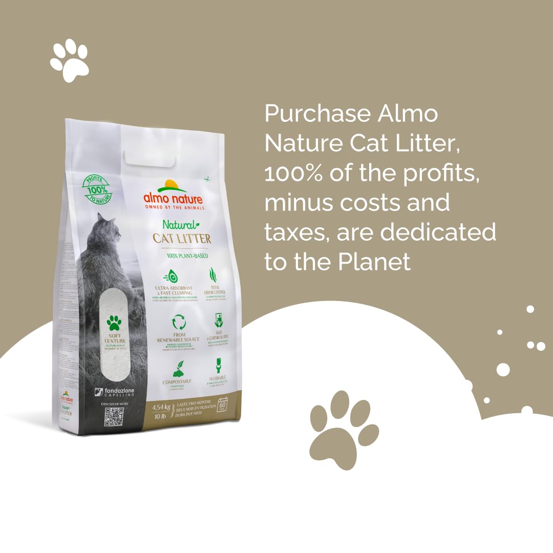 almo nature Naturalny żwirek dla kota - tekstura ziarna (worek 4 kg)