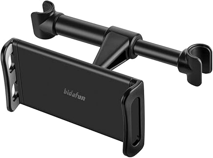 bidafun - Soporte para reposacabezas de Coche, Compatible con Tableta, para Todos los tel?fonos m?viles y tabletas de 4 a 8,2 Pulgadas, Color Negro bidafun - Soporte para reposacabezas de Coche, Compatible con Tableta, para Todos los tel?fonos m?viles y tabletas de 4 a 8,2 Pulgadas, Color Negro