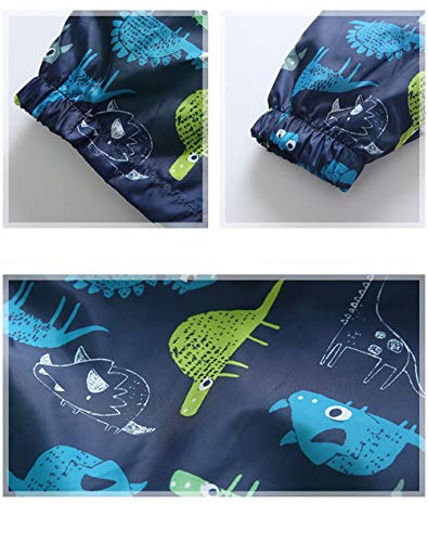 Boys' Hooded Dinosaur Jacket Windbreaker Outerwear4