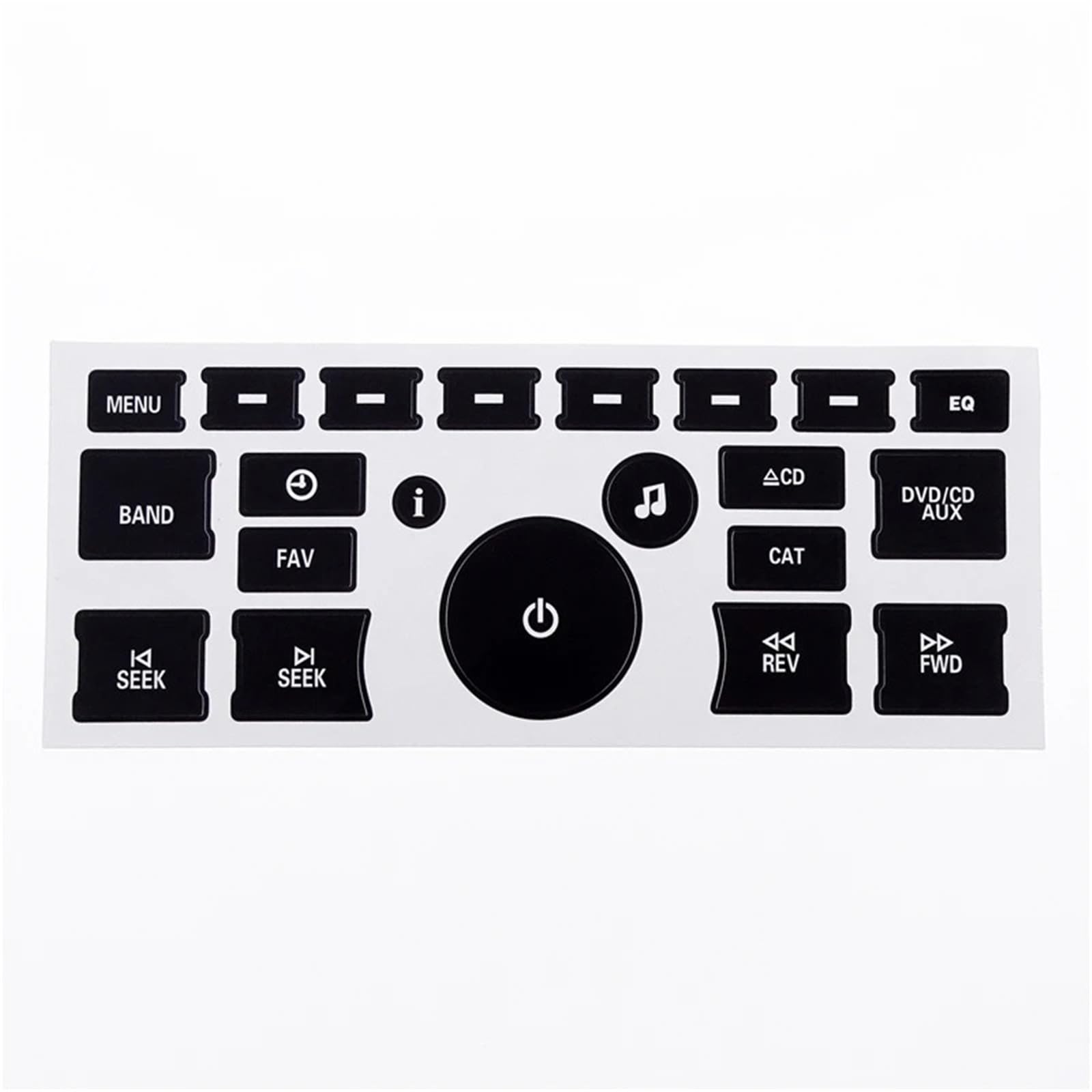 Interior Button Decals Compatible with GMC for Yukon for XL for SLE SLT for Denali 2007-2014 1Pc Car Dash Button Repair Decorative Stickers