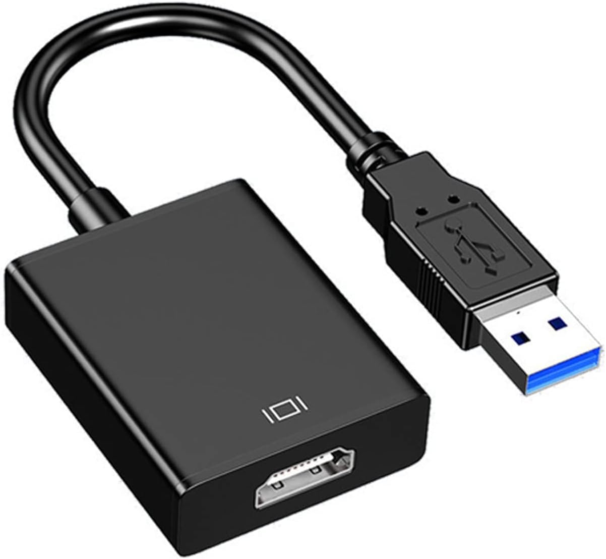 Mokeum Adattatore da USB a HDMI, adattatore da USB 3.0/2.0 a HDMI convertitore video 1080P, adatto per PC portatili, desktop, monitor, proiettori, HDTV compatibile con Windows XP/7/8/10/11