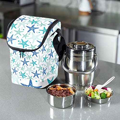 Bolsa de almuerzo con estrellas de mar para picnic y excursiones 7
