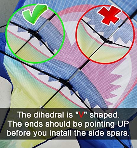 Huge Shark Kites For Kids & Adults, Easy To Assemble Fly Beginner Kite For Boys & Girls For Outdoor Game, Beach Trip, Large Kite Flyer 75"X45" With Long Tail, And 50 Meters String For Summer #TOP4