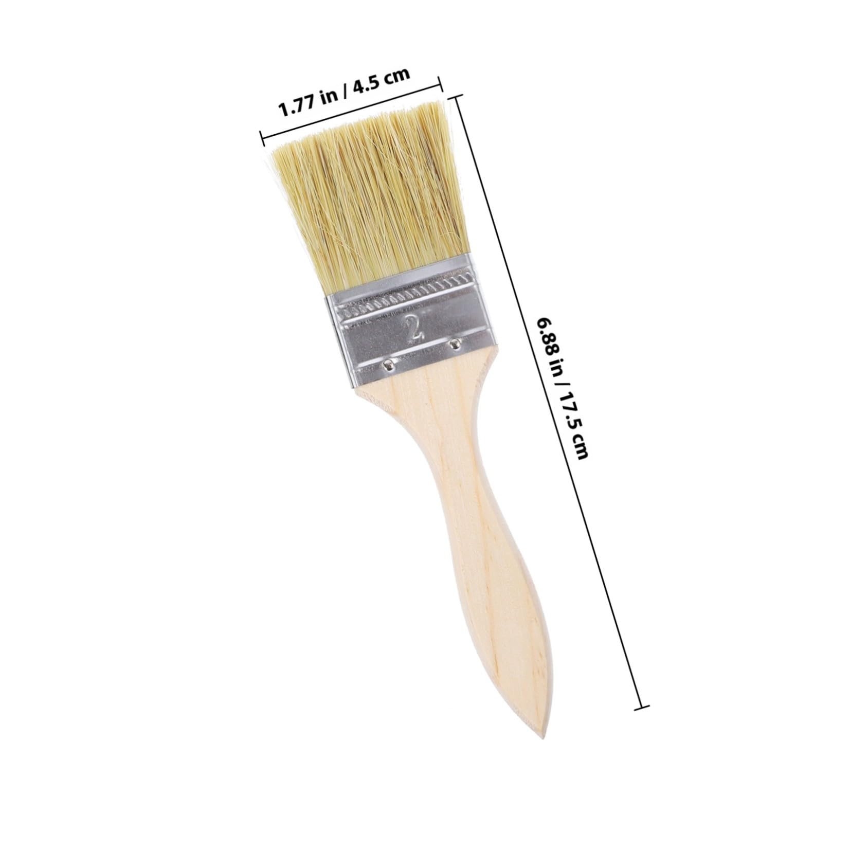 VILLCASE Pinceau D’Artiste à Manche en Bois, Lot de 23 Pièces, Poils Beige