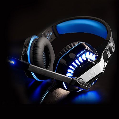 New Xbox One Headset MFEEL Gaming Headset with Mic for PC, PS4,Xbox one S Laptop Phone - Noise lsolating Volume Control LED Light (GM-2-BB)