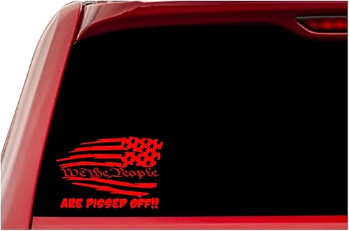 Miniatura 3 de Red Stars Rt. - Calcomanía de vinilo con la bandera estadounidense "We The People are Pissed Off" (We The People are Pissed Off)  UR Impressionspara
