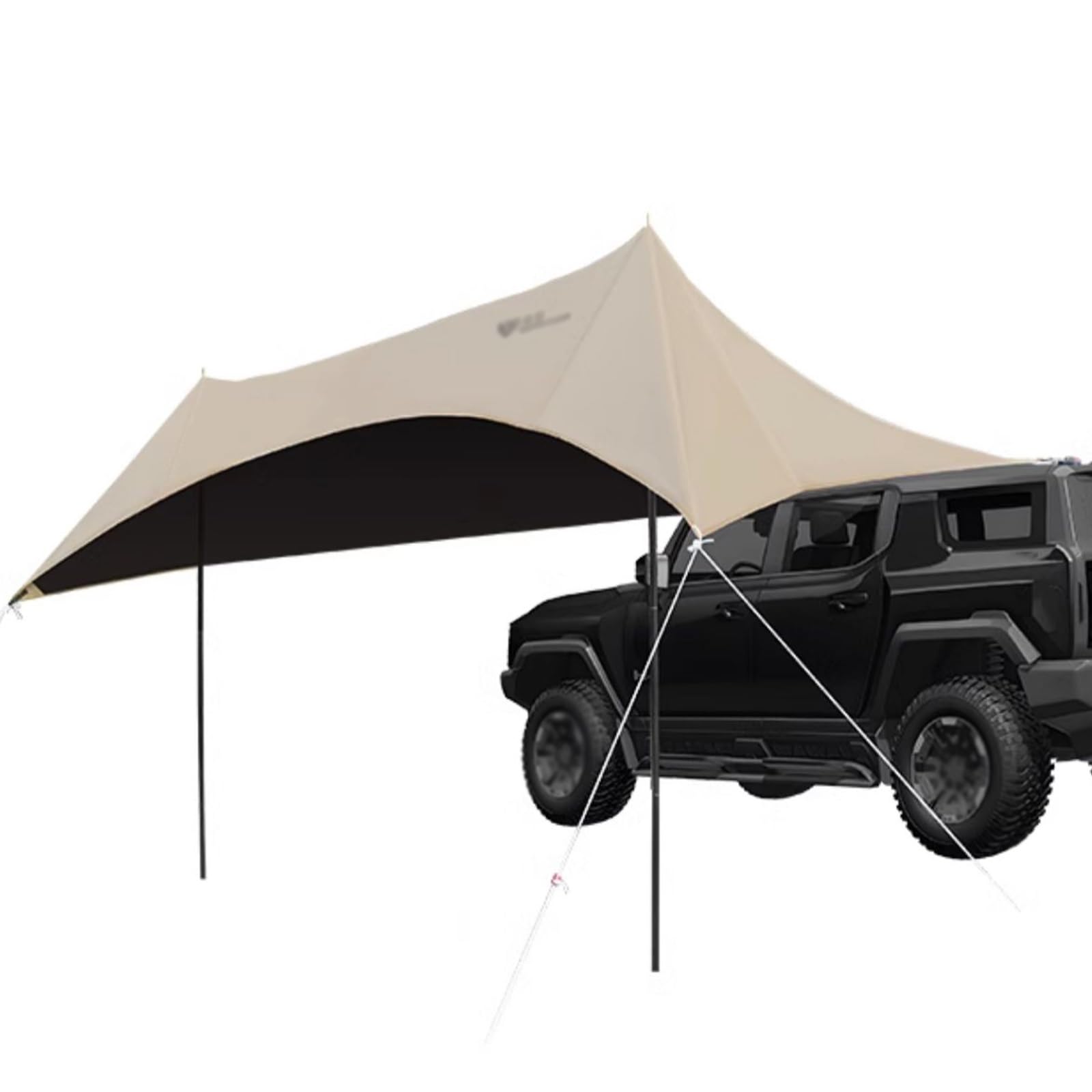 Toldo Coche for Acampar, Toldo Caravana Portátil, Toldo Furgoneta Camper, Liviano y Duradero, No Necesita Herrajes for Portaequipajes, Lona for Toldo Versátil