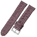 1.COWHIDE Uhrenband 22mm 24mm Frauen Männer Mode Weave Echtes Leder Uhrenarmband Für Samsung Galaxy 46mm Getriebe S3