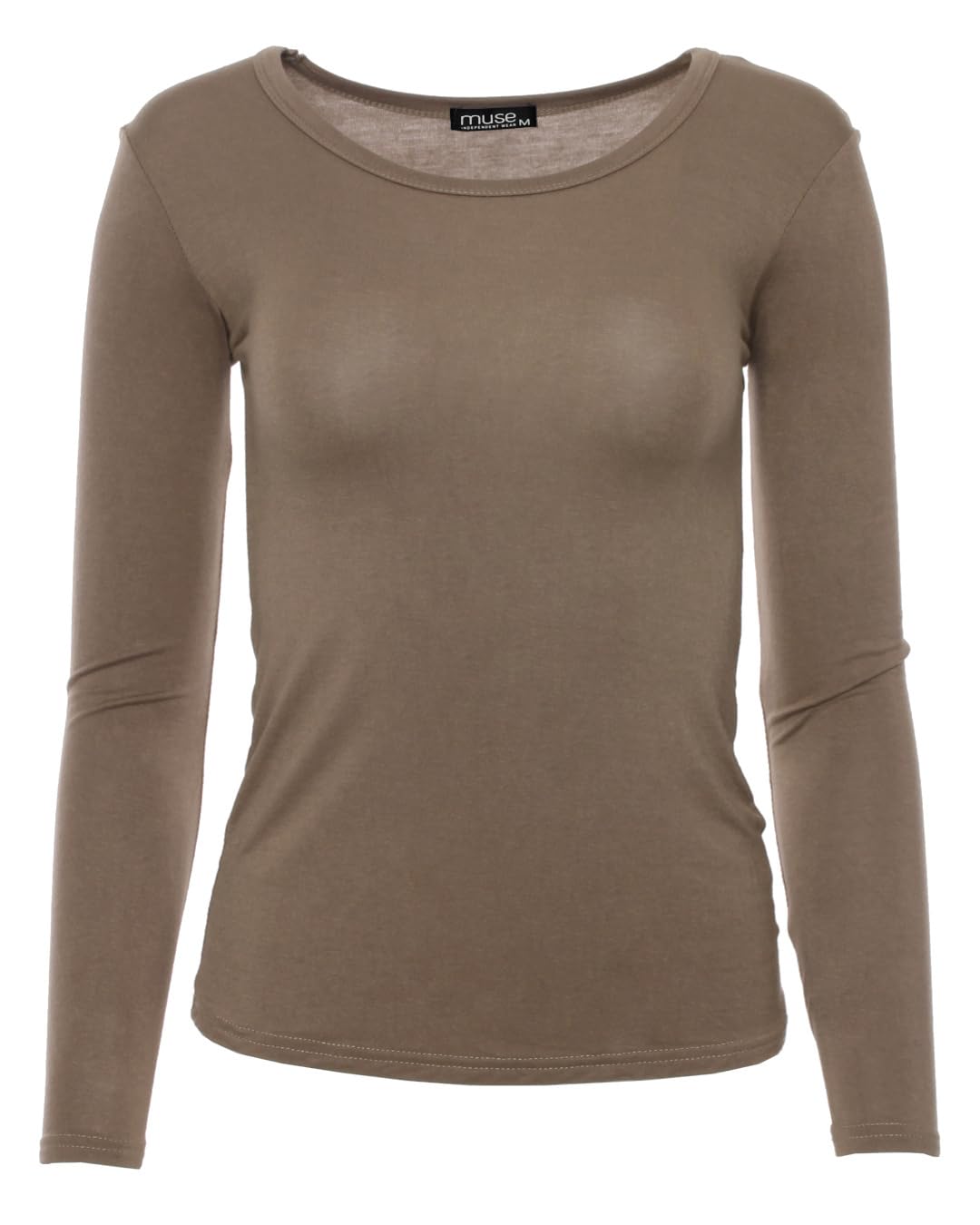 Aottori Set van 3 damesshirt met lange mouwen, ronde hals, elegante slim fit, basic tops, slim fit, ondergoed, ademend, elastisch, effen casual, zwart, wit, donkergrijs, XXL