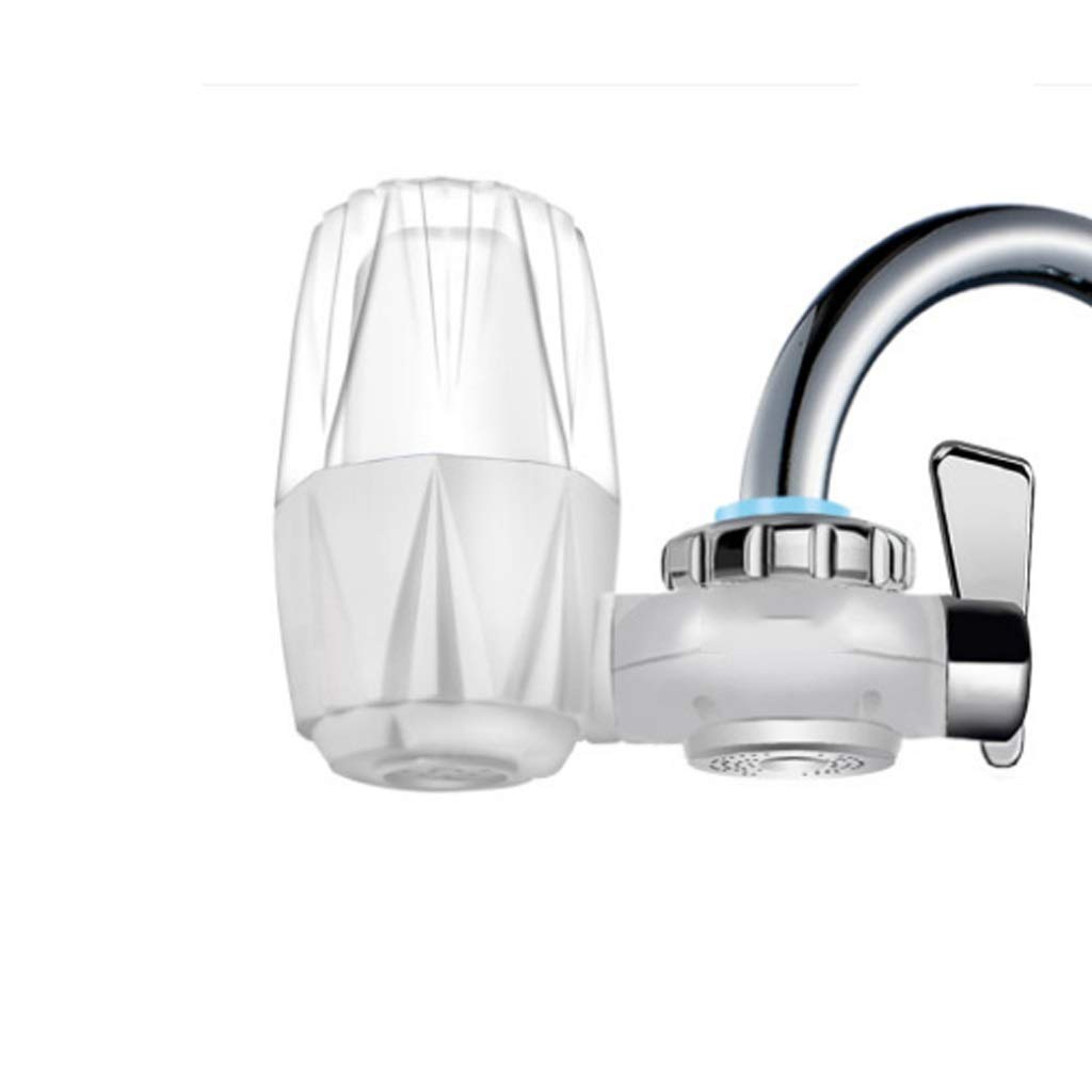 JSEIAJB White Faucet Water Purifier - Kitchen Tap Water Purifier Mini Faucet Water Purifier Easy to Install with Washable Filter