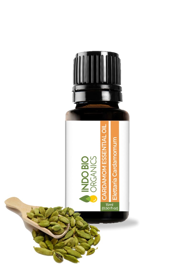 Indo Bio Organics Cardamom Essential Oil (30 ml), 100% Pure Elaichi Oil For Skincare, Haircare, Fragrance, & Aromatherapy, Natural, Undiluted & Premium Grade Cardamom Oil With Dropper (30ml) (B0CW32ZQLL) Amazon Price History, Amazon Price Tracker