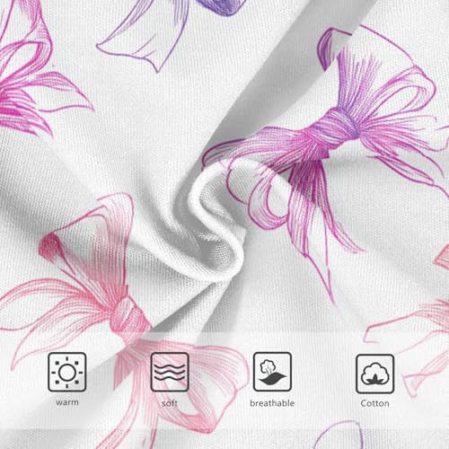 Wusikd Bows Cute Girls' Underwear Cotton Girls Briefs Soft Toddler Underwear 2T3