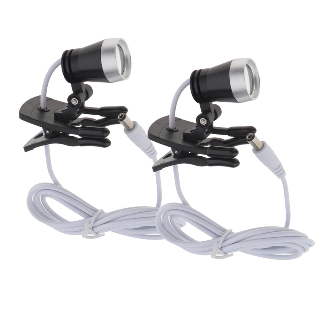 2 Pieces Clip Clamp LED Head Light Lamp for Dental Binocular Loupes Glasses|Business & Industrial |Healthcare, Lab & Life Science |Other Health & Life Science|2x Head Lights|Accessories, Organizer, St-image-39