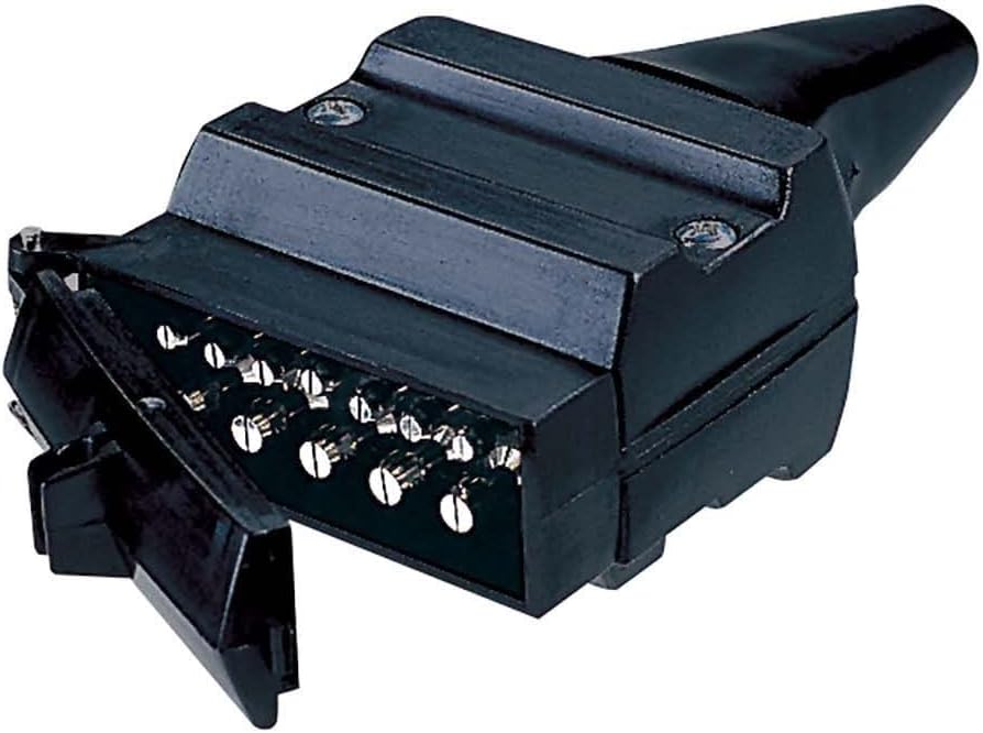 Narva 12Pin Plastic Flat Trailer Plug Automotive