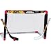 Franklin Sports Chicago Blackhawks Mini Hockey Set - Knee Hockey Goal, Ball, & 2 Hockey Stick Combo Set - Mini Goal Net - NHL Official Hockey Set