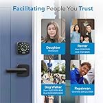 ULTRALOQ U-Bolt Pro WiFi Smart Lock with Door Sensor, 8-in-1 Keyless Entry Door Lock with Fingerprint ID, App Remote Control, Built-in WiFi Keypad Deadbolt, Auto Unlock, IP65 Waterproof, Easy Install - Image 4