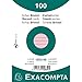 Produktbild Exacompta 10839SE Karteikarten (Packung mit 100, 250g, in Folie eingeschweißt, DIN A6, 10,5 x 14,5 cm, liniert, ideal für die Schule) 1er Pack rosa