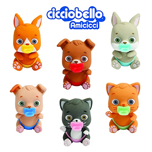 Cicciobello Amicicci, Animal CicciPets mit Zubehör, super weich, zufällige Modelle, Spielzeug für Kinder ab 3 Jahren, CC039
