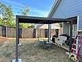PURPLE LEAF Louvered Pergola 12' x 12' Outdoor Full Aluminum Pergola with Adjustable Rainproof Roof Modern Retractable Patio Hardtop Gazebo for Deck Backyard Garden Slate Grey
