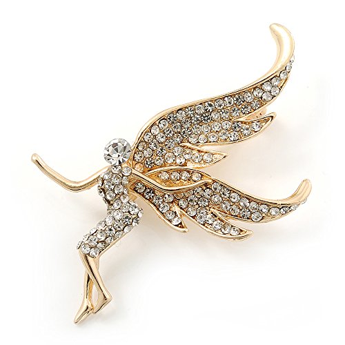 Broche de cristal transparente para ropa sosa que necesita brillo de oro