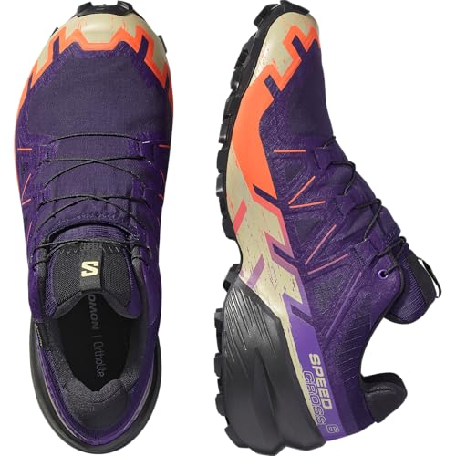 Salomon SALOMON TRAIL RUNNING SPEEDCROSS 6 GTX AZNERO FOOTWEAR FOR MEN Hiking Shoes for Men, Black, 10.5