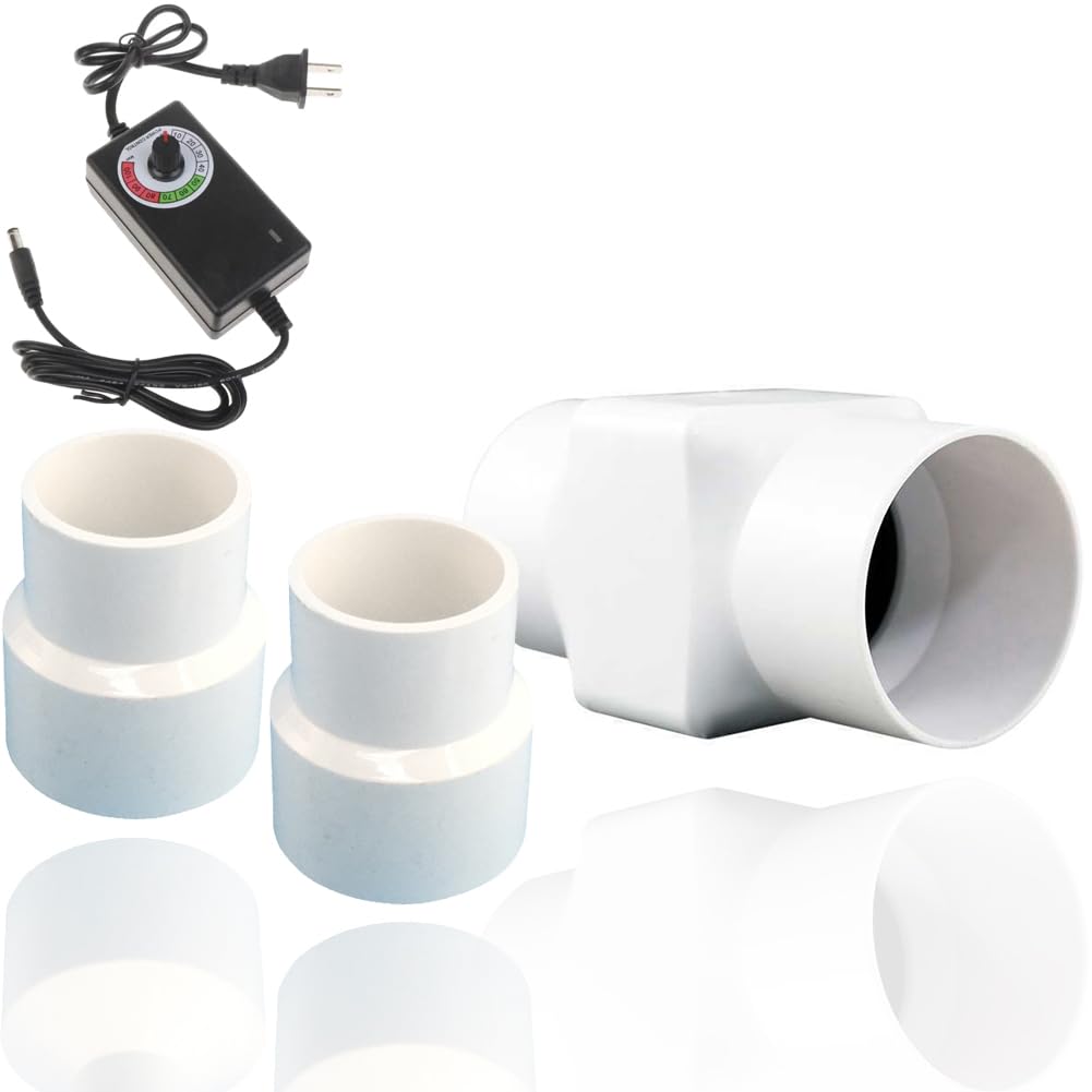 ACEDUROBLA 1-1/2 inch 40 mm Inline Duct Fan, 6W 22 CFM Ventilation System High Efficiency Exhaust Air Fan for Greenhouse Bathroom Tent RV Yacht