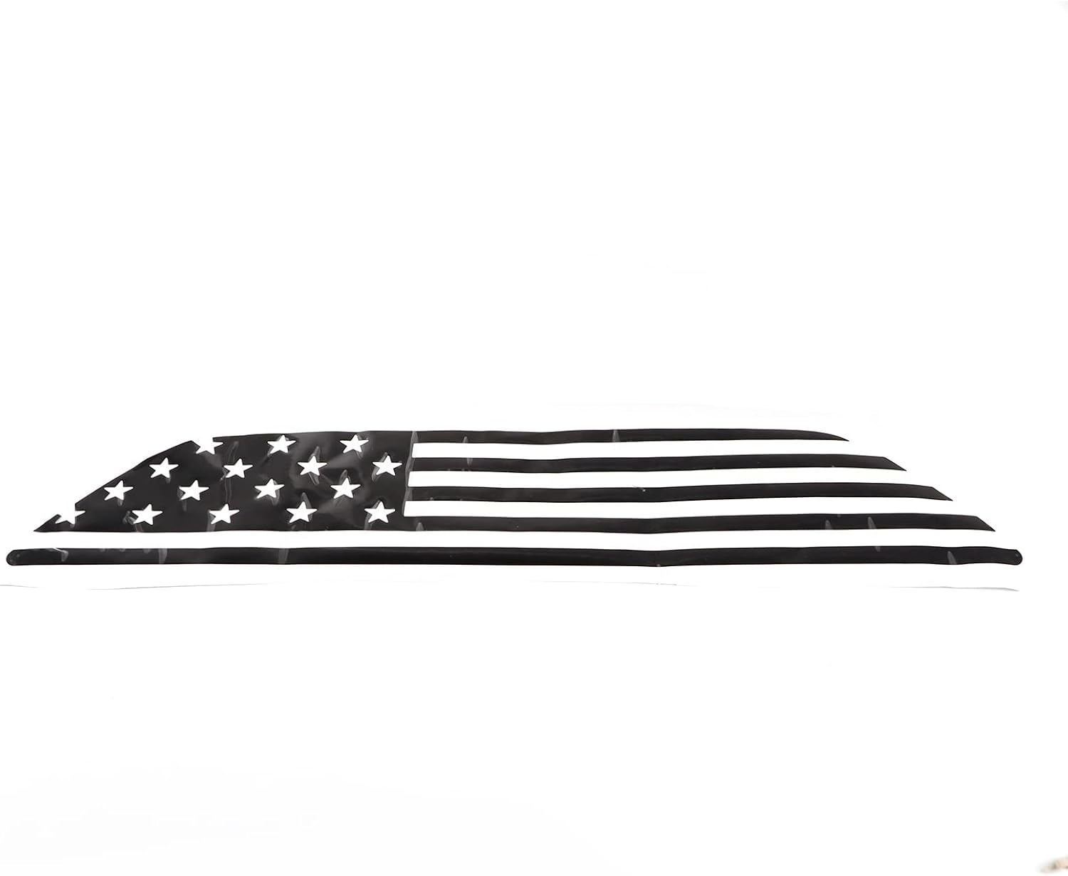 Car Rear License Plate Frame Sticker, Fit for Mazda MX-5 ND 2016 2017 2018 2019 2020 2021-2023 2024 2025+ (Black US Flage)