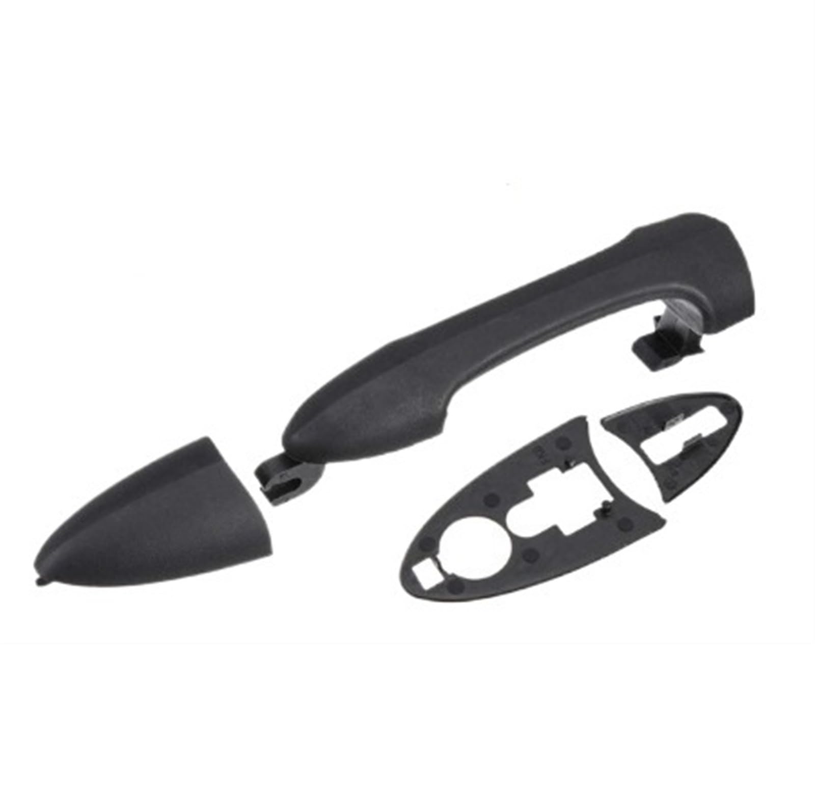 Lzbzhb Front Car Exterior Outsidedoor Handle For Focus Mk1 1998-2004 Ys4z5422404aaa 4Z5422404-Aaa Black Plastic Rear Car Exterior Door Handle With Without Keyhole(Front)