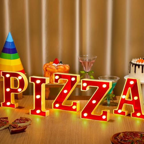 Aurelema Light up Letters Sign Party Decorations Battery Powered Marquee